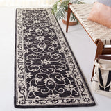 Safavieh Jardin 2'-3" x 9'-0" Rug in Black / Ivory