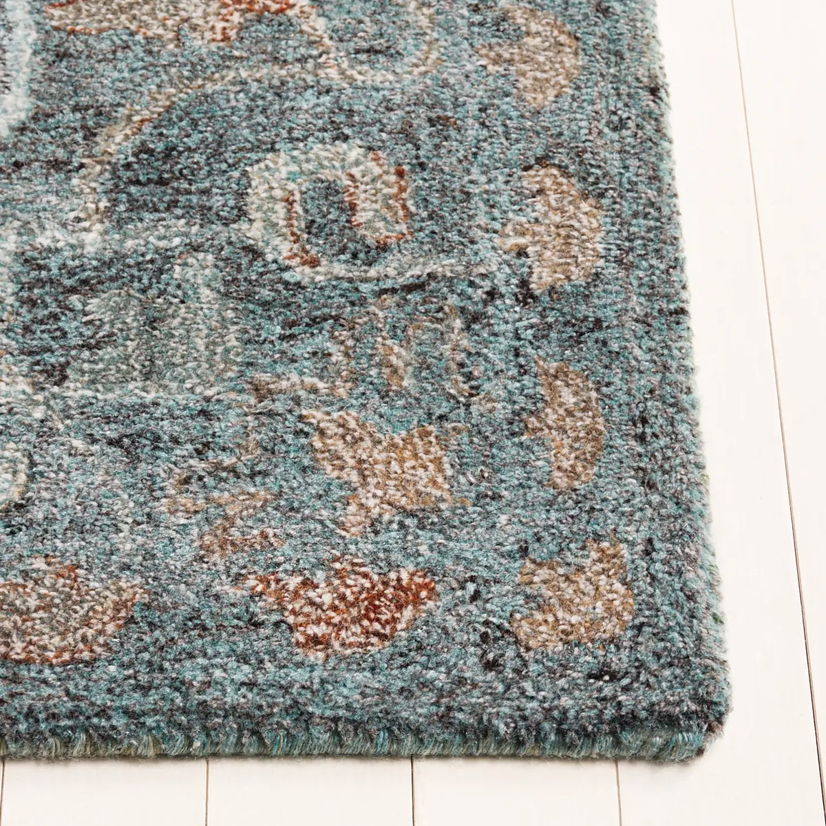 Safavieh Anatolia 4'-0" x 6'-0" Rug in Teal / Brown