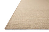 Loloi Elma ELM-01 Contemporary Hand Woven Natural Rug - rug corner