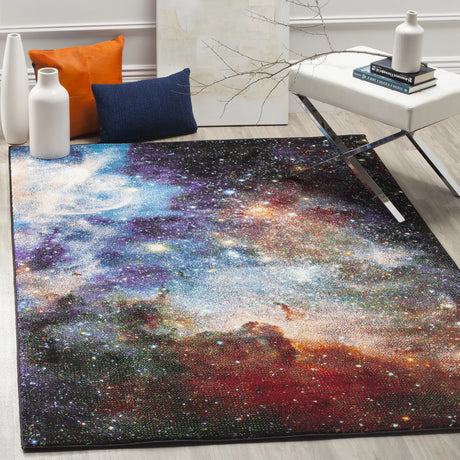Safavieh Galaxy 4'-0" x 6'-0" Rug in Purple / Multi