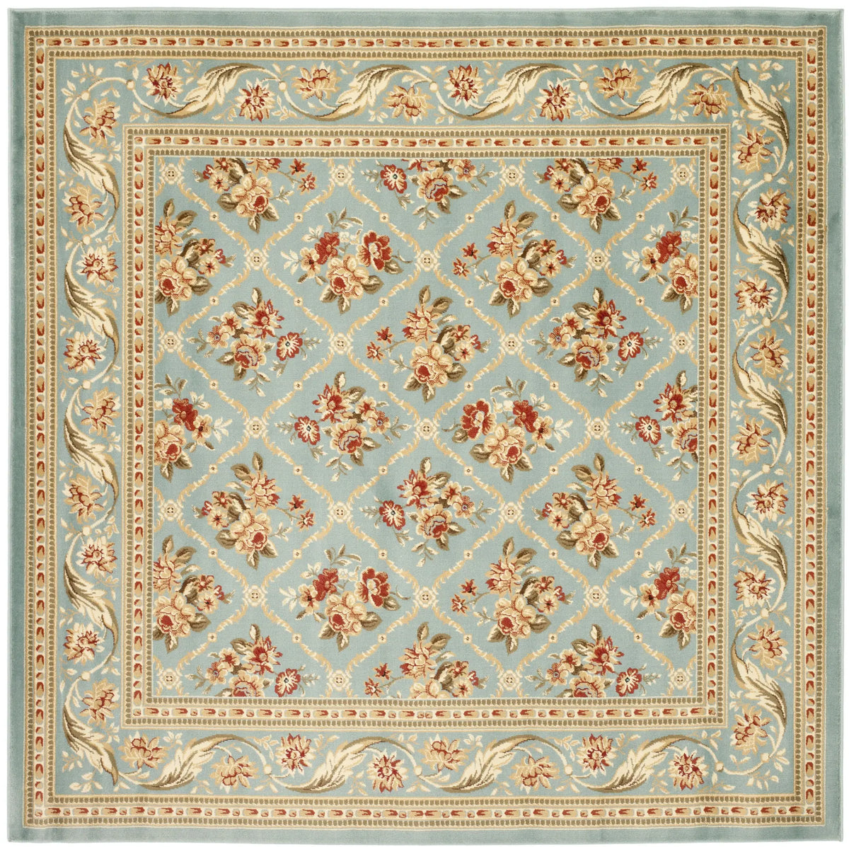 Safavieh Lyndhurst 6'-7" x 6'-7" Rug in Blue / Blue