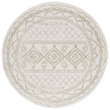 Safavieh Tulum 6'-7" x 6'-7" Rug in Ivory / Sage