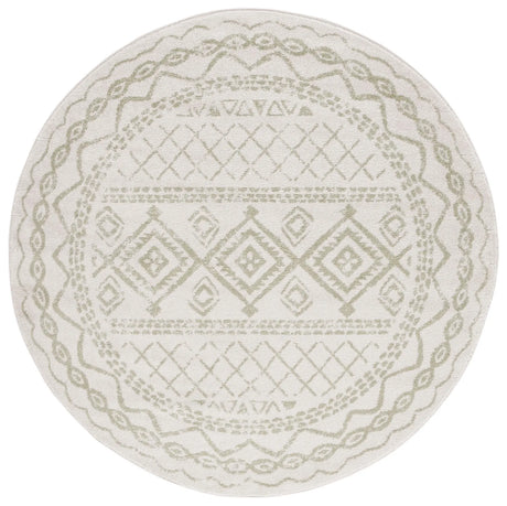 Safavieh Tulum 6'-7" x 6'-7" Rug in Ivory / Sage