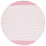 Safavieh Montauk 6'-0" x 6'-0" Rug in Red / Ivory