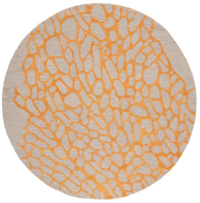 Safavieh Blossom 6'-0" x 6'-0" Rug in Grey / Orange