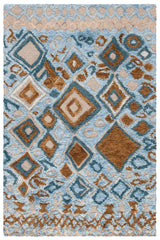 Safavieh Casablanca Shag 4'-0" x 6'-0" Rug in Grey / Gold
