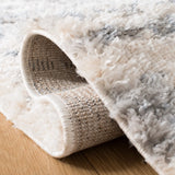 Safavieh Berber Fringe Shag 4'-0" x 6'-0" Rug in Cream / Navy