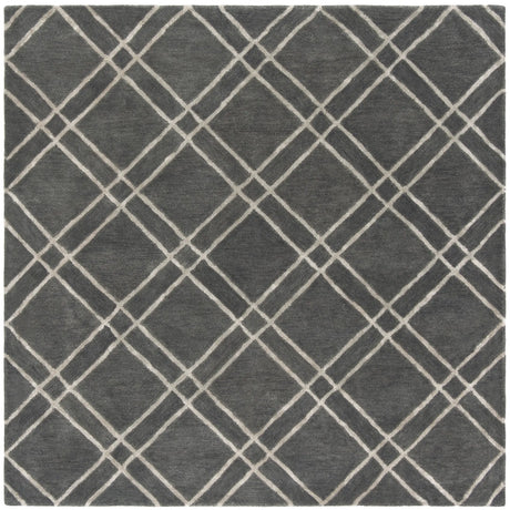 Safavieh Himalaya 6'-0" x 6'-0" Rug in Dark Grey / Ivory