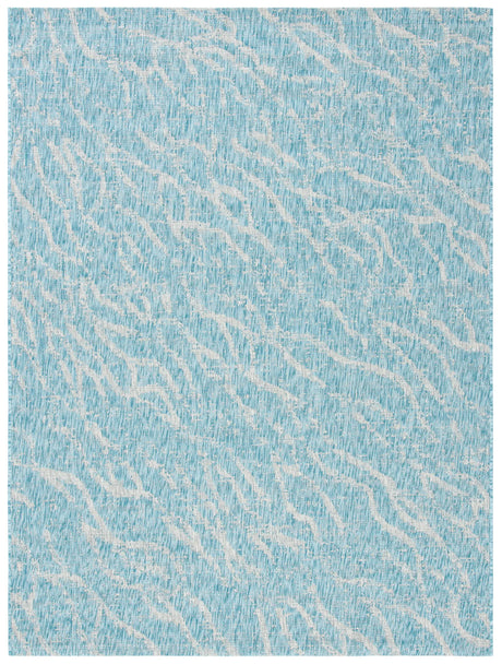 Safavieh Courtyard 4'-5" x 6'-5" Rug in Aqua / Grey