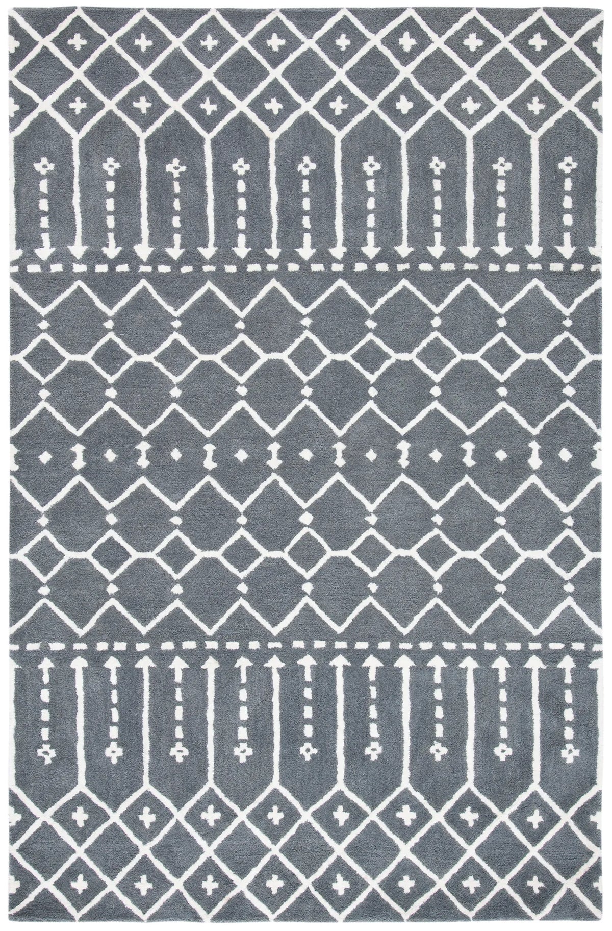 Safavieh Himalaya 4'-0" x 6'-0" Rug in Grey / Ivory