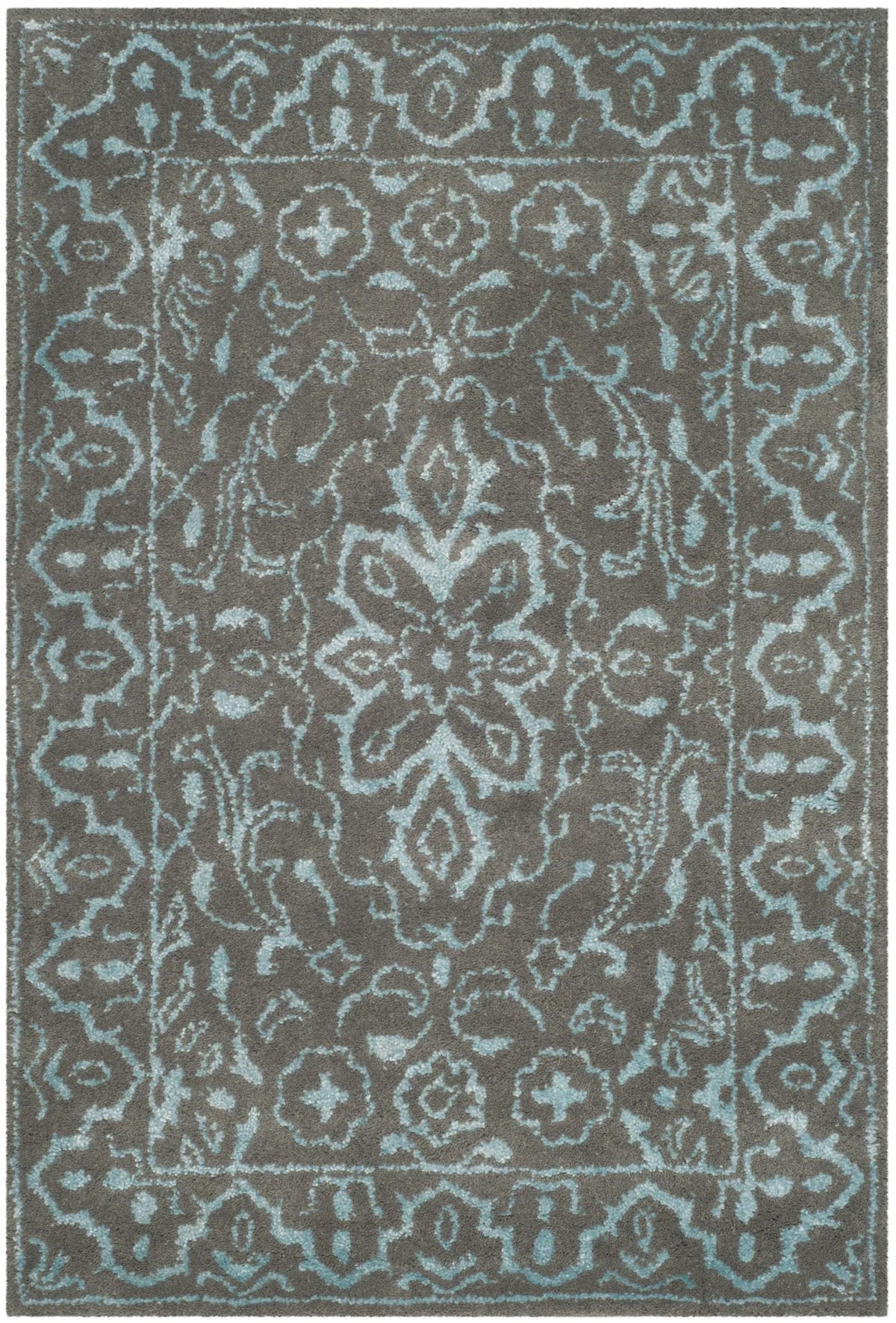 Safavieh Glamour 2'-0" x 3'-0" Rug in Blue / Dark Grey