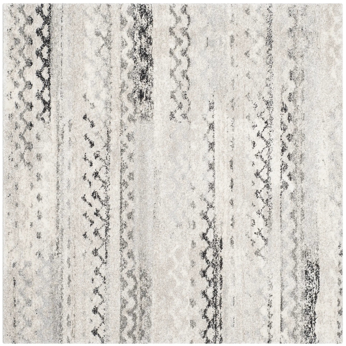 Safavieh Retro 6'-0" x 6'-0" Rug in Cream / Grey