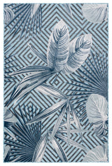 Safavieh Cabana 4'-0" x 6'-0" Rug in Aqua / Navy