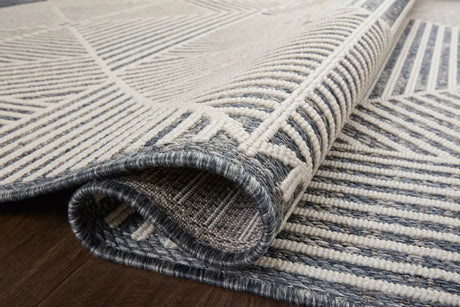 Loloi Rainier Rai-03 Denim/Ivory Rug - pile height