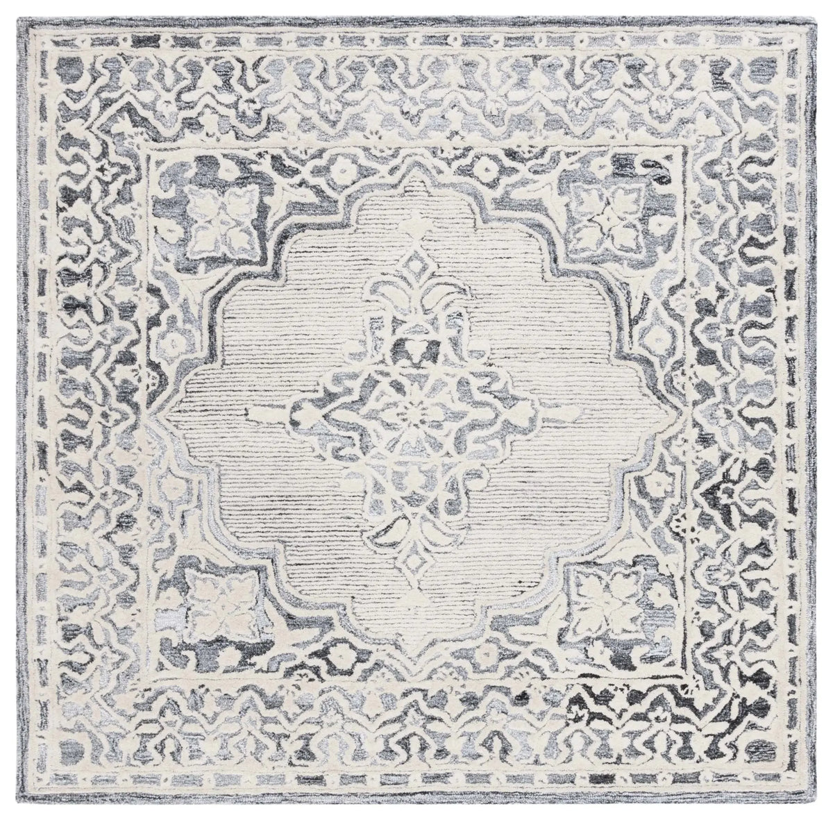 Safavieh Metro 6'-0" x 6'-0" Rug in Grey / Ivory