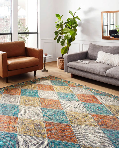 Loloi Spectrum Spe-02 Sunset/Ocean Rugs - room scene 1
