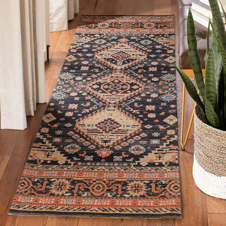 Safavieh Classic Vintage 2'-3" x 8'-0" Rug in Black / Rust