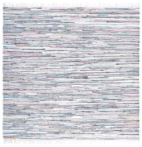 Safavieh Rag Rug 6'-0" x 6'-0" Rug in Ivory / Multi