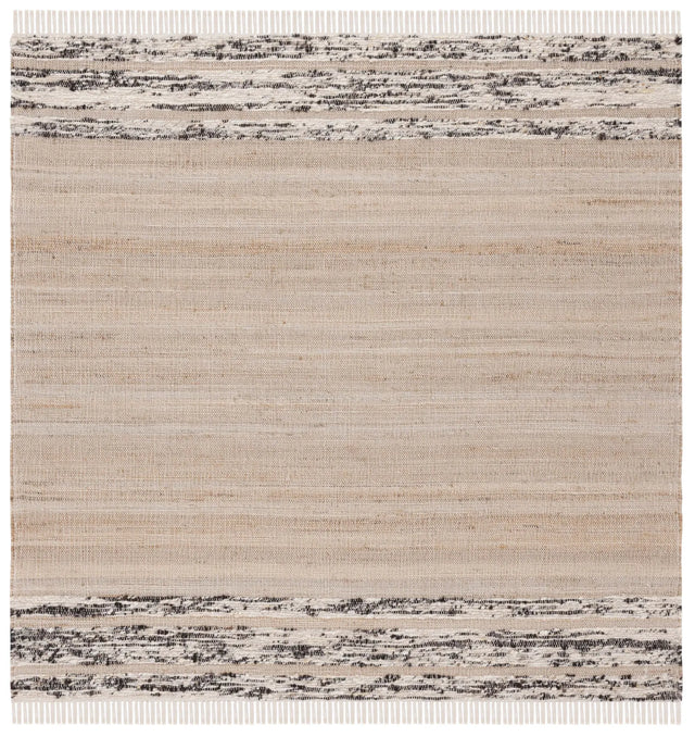 Safavieh Natura 6'-0" x 6'-0" Rug in Natural / Black