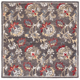 Safavieh Blossom 6'-0" x 6'-0" Rug in Dark Grey / Yellow