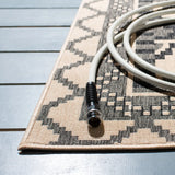 Safavieh Veranda 4'-0" x 5'-7" Rug in Beige / Grey