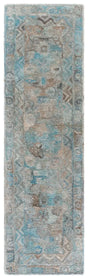 Safavieh Anatolia 2'-3" x 8'-0" Rug in Light Blue / Brown