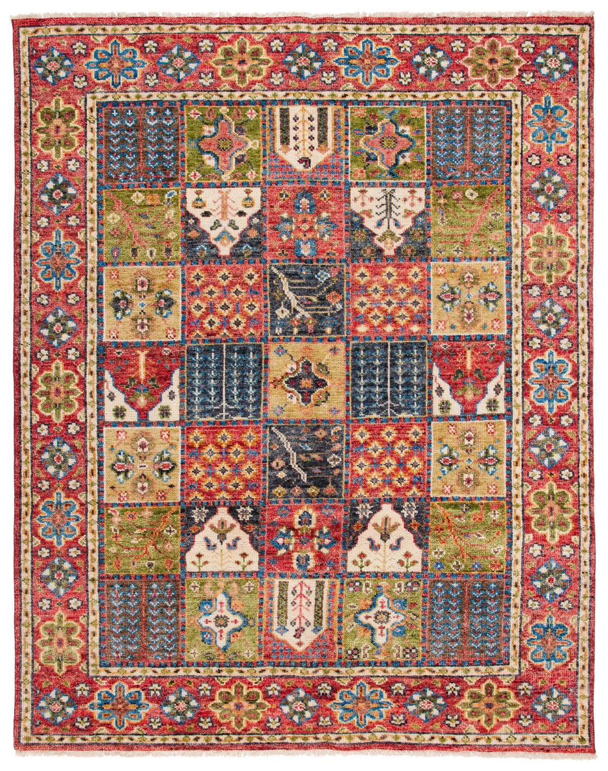 Safavieh Samarkand 10'-0" x 14'-0" Rug in Red / Green