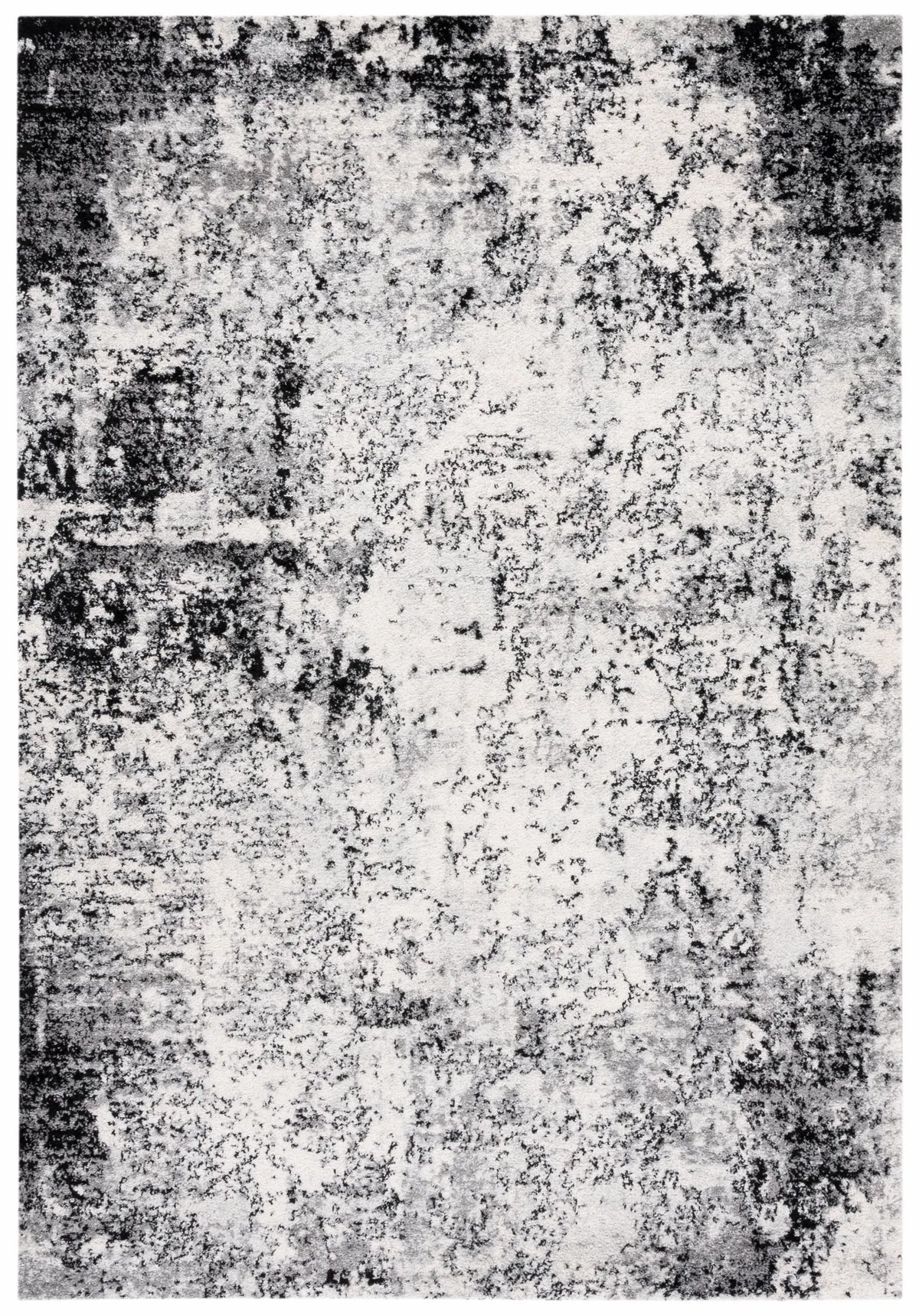 Safavieh Tulum 4'-0" x 6'-0" Rug in Ivory / Black