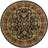 Safavieh Heritage 6'-0" x 6'-0" Rug in Black / Red