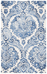 Safavieh Dip Dye 3'-0" x 5'-0" Rug in Blue / Ivory