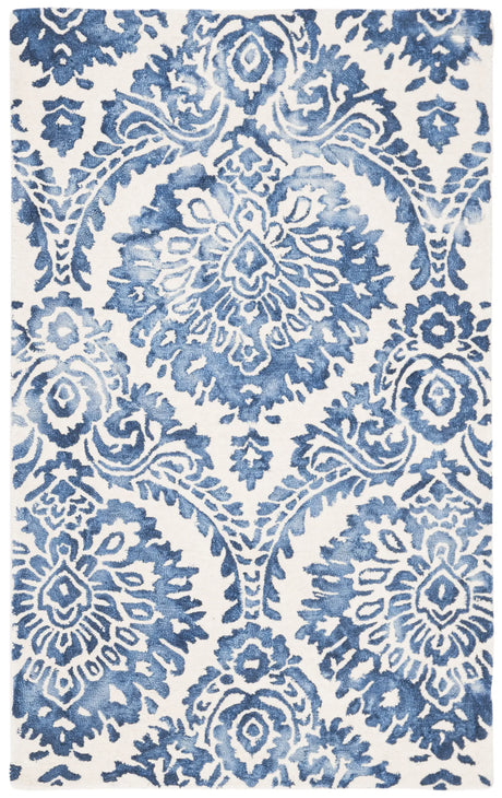 Safavieh Dip Dye 3'-0" x 5'-0" Rug in Blue / Ivory