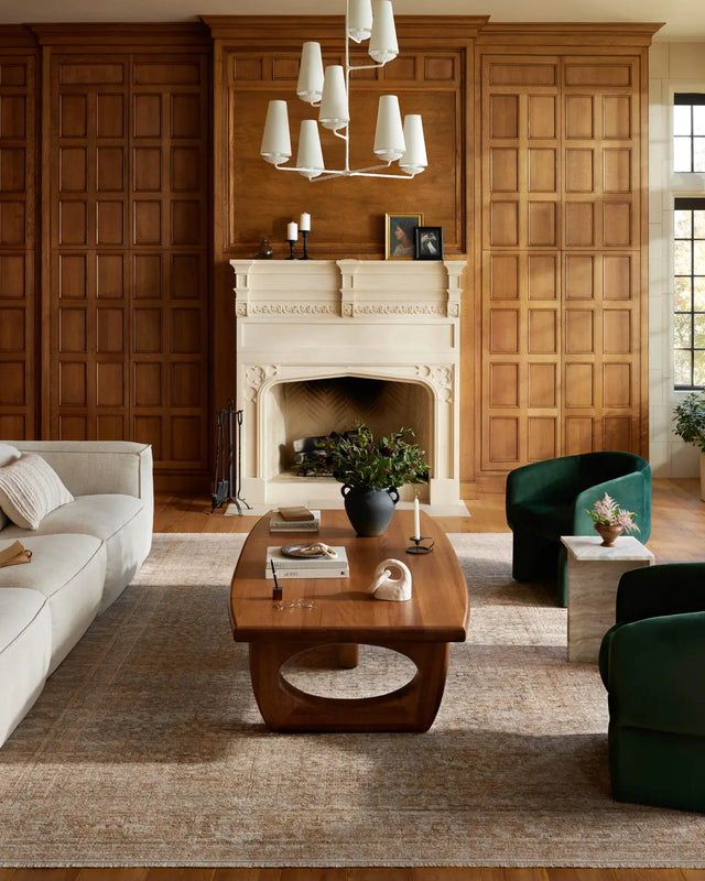 Loloi Heritage Her-01 Clay/Natural Rug - room scene 1
