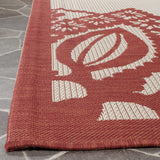 Safavieh Courtyard 8'-0" x 11'-0" Rug in Beige / Red