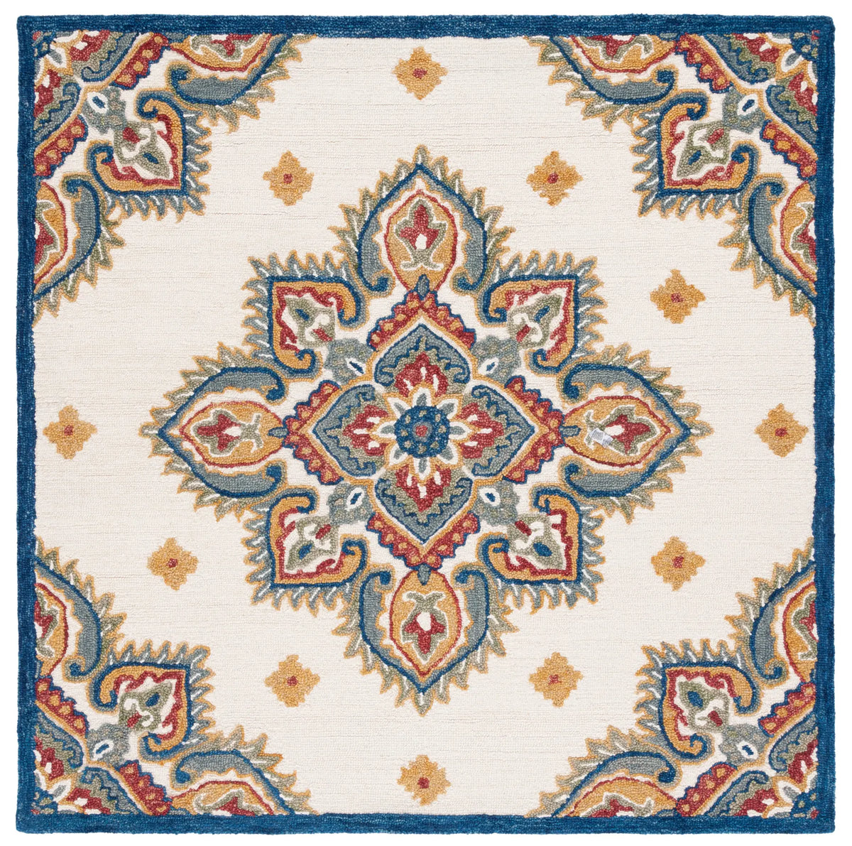 Safavieh Blossom 6'-0" x 6'-0" Rug in Ivory / Green