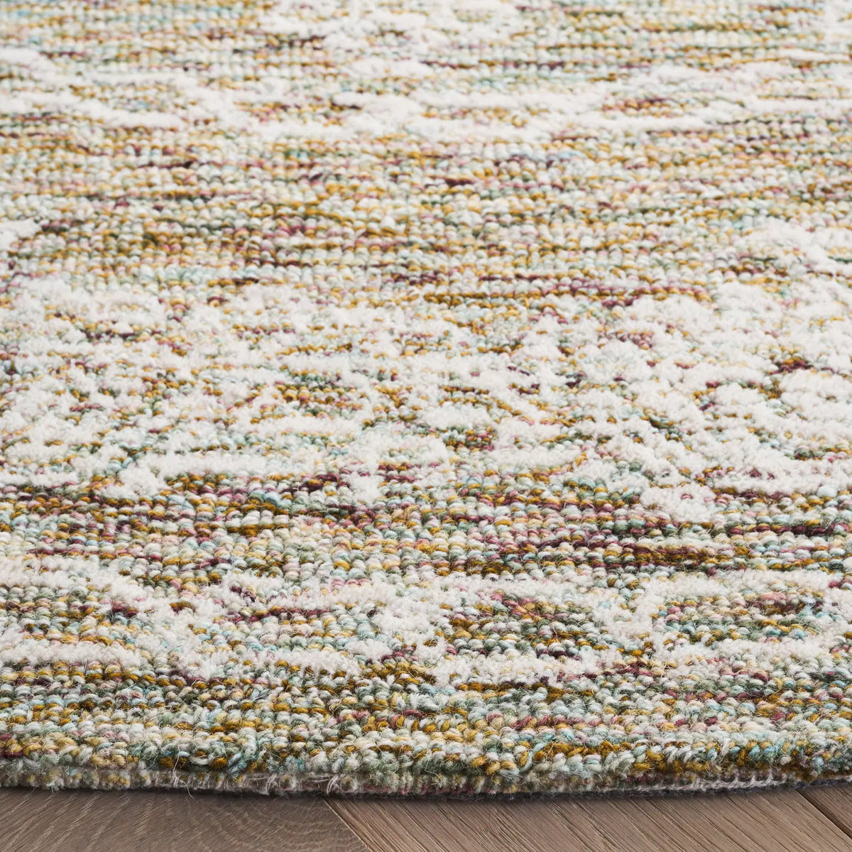 Safavieh Metro 6'-0" x 6'-0" Rug in Teal / Ivory