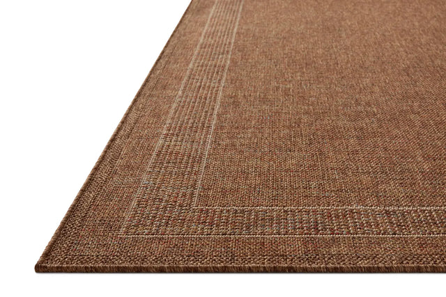 Loloi Merrick Mer-07 Cinnamon/Multi Rug - rug corner
