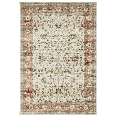 Oriental Weavers Sphinx Sumter Sum03 Ivory/ Rust Rug - main flat