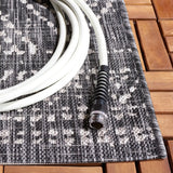 Safavieh Courtyard 5'-3" x 7'-7" Rug in Black / Beige