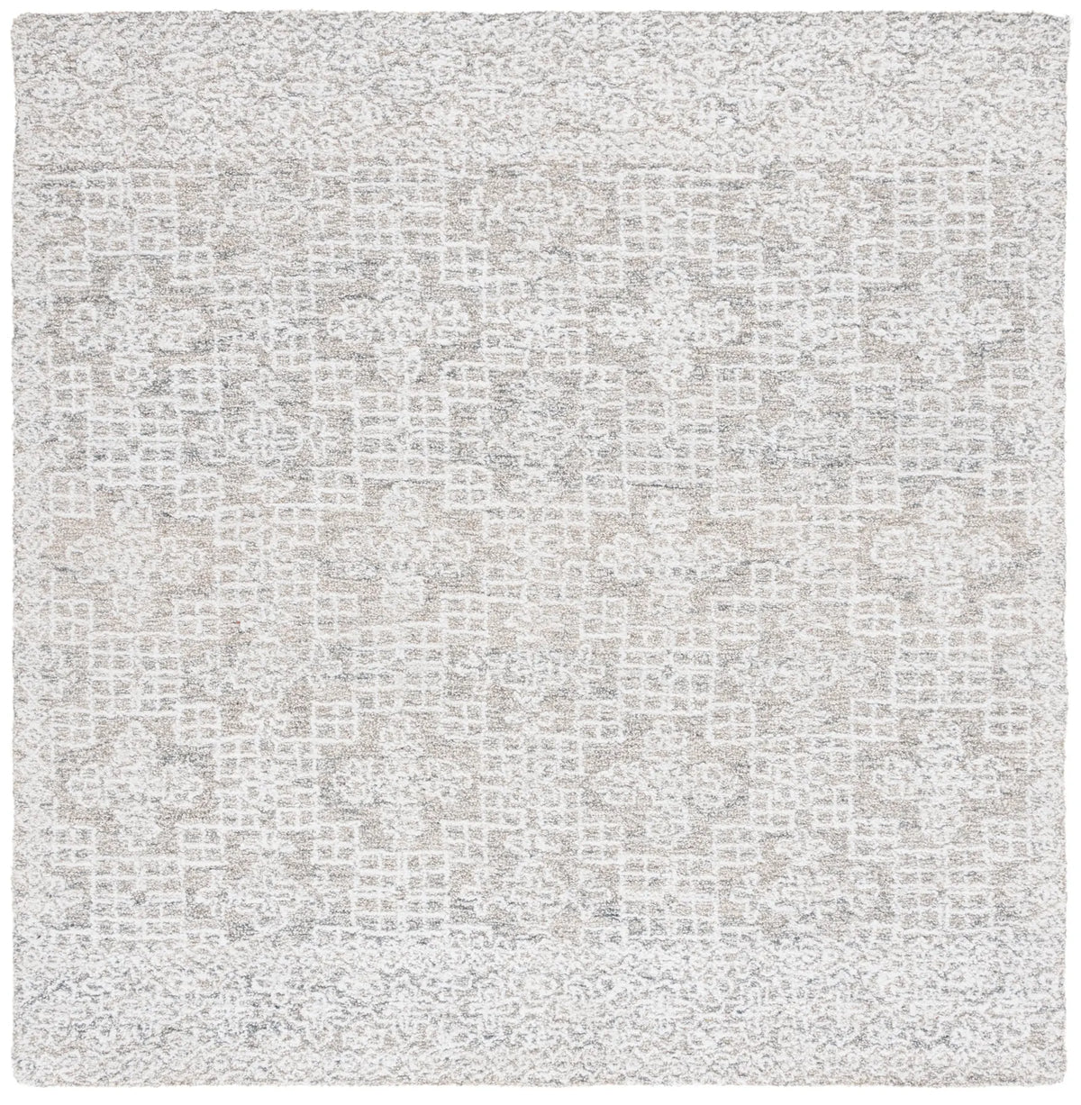 Safavieh Ebony 6'-0" x 6'-0" Rug in Grey / Ivory