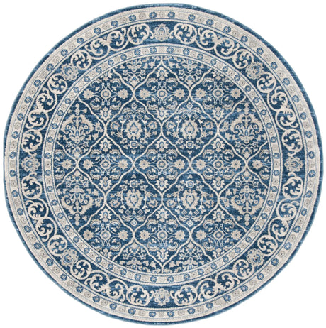 Safavieh Brentwood 5'-0" x 5'-0" Rug in Navy / Light Grey