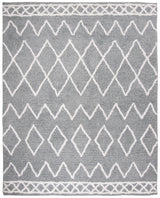 Safavieh Equinox Shag 8'-0" x 10'-0" Rug in Grey / Cream