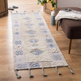 Safavieh Saffron 2'-3" x 8'-0" Rug in Beige / Blue