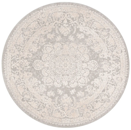 Safavieh Reflection 5'-0" x 5'-0" Rug in Light Grey / Cream