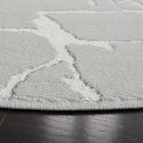 Safavieh Whisper 6'-7" x 6'-7" Rug in Grey / Ivory
