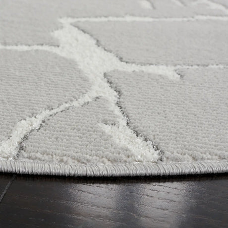 Safavieh Whisper 6'-7" x 6'-7" Rug in Grey / Ivory