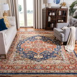 Safavieh Samarkand 10'-0" x 14'-0" Rug in Navy / Rust