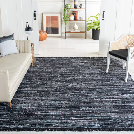 Safavieh Rag Rug 10'-0" x 14'-0" Rug in Black
