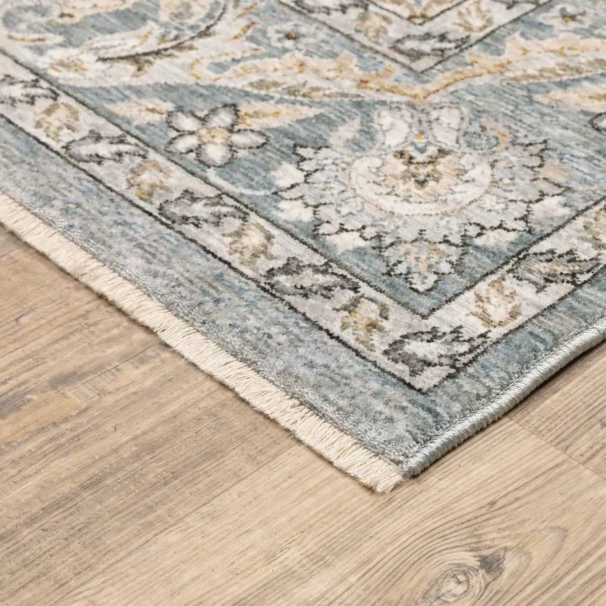 Oriental Weavers Sphinx Maharaja 070E1 Blue/Ivory Rugs - corner detail