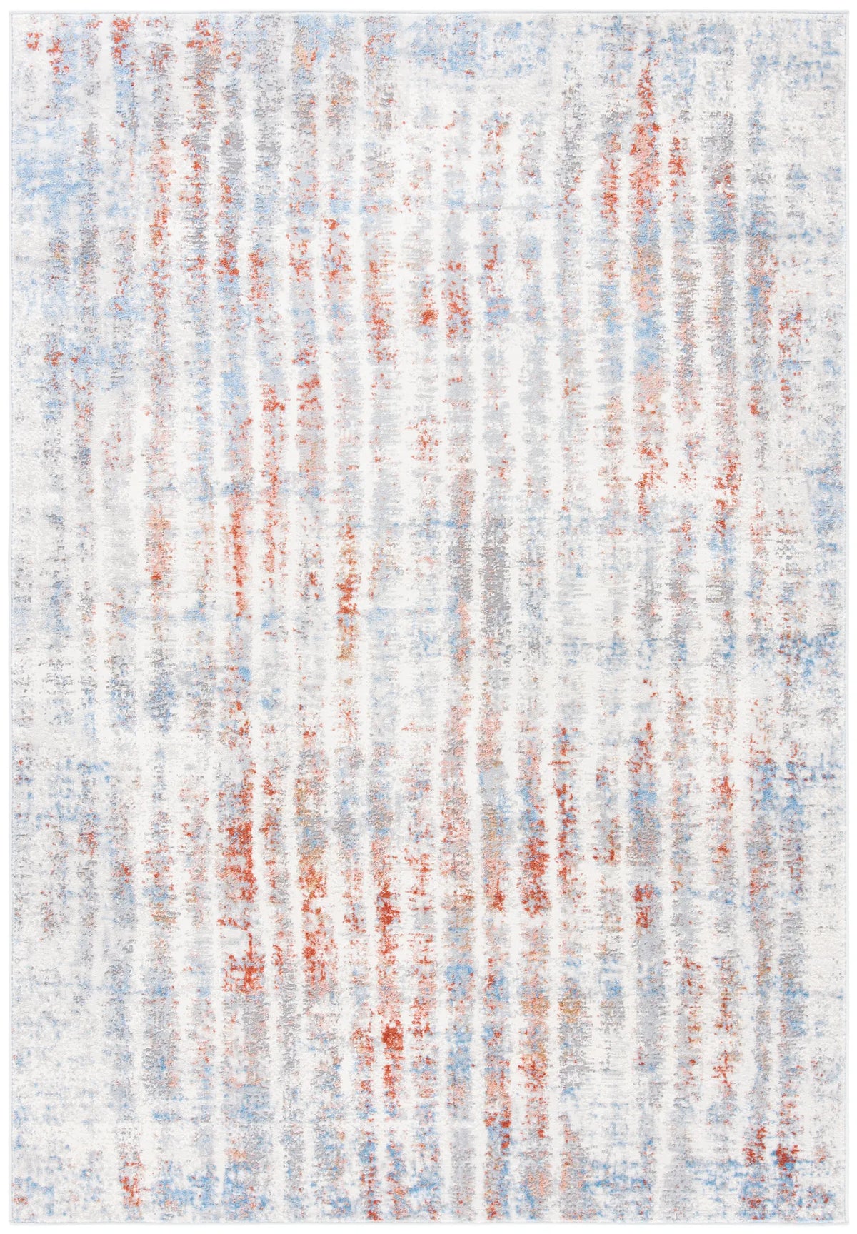 Safavieh Amelia 4'-5" x 6'-5" Rug in Grey / Rust
