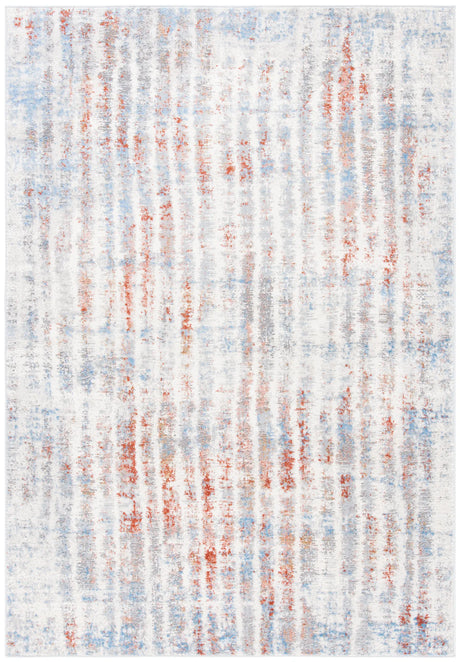 Safavieh Amelia 4'-5" x 6'-5" Rug in Grey / Rust